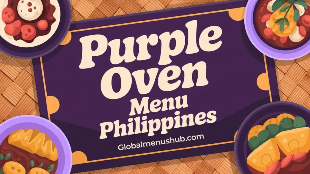 PURPLE OVEN MENU PHILIPPINES