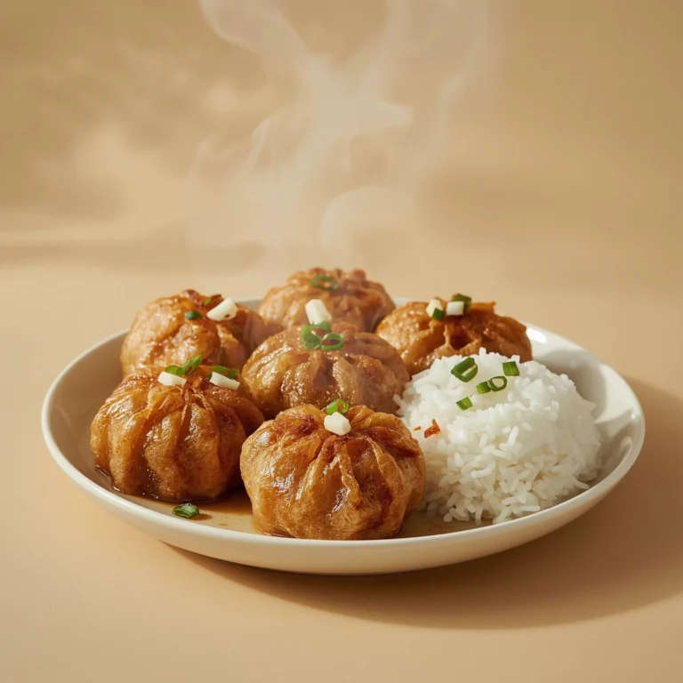 PAOTSIN FRIED DUMPLINGS WITH RICE