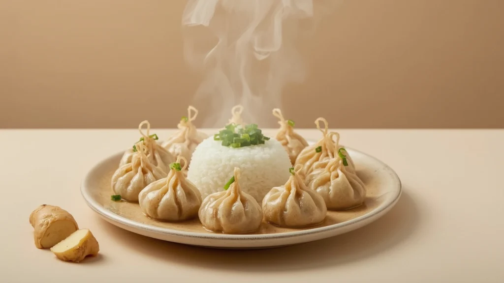PAOTSIN STEAMED DUMPLINGS WITH RICE