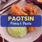 PAOTSIN MENU PHILIPPINES & UPDATED PRICES 2025