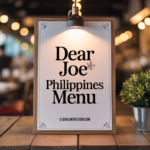 Dear Joe Menu Philippines Prices 2025