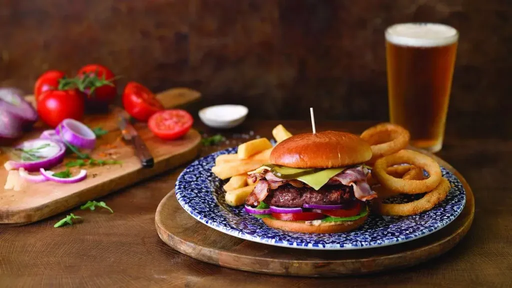 Burgers at Wetherspoons
