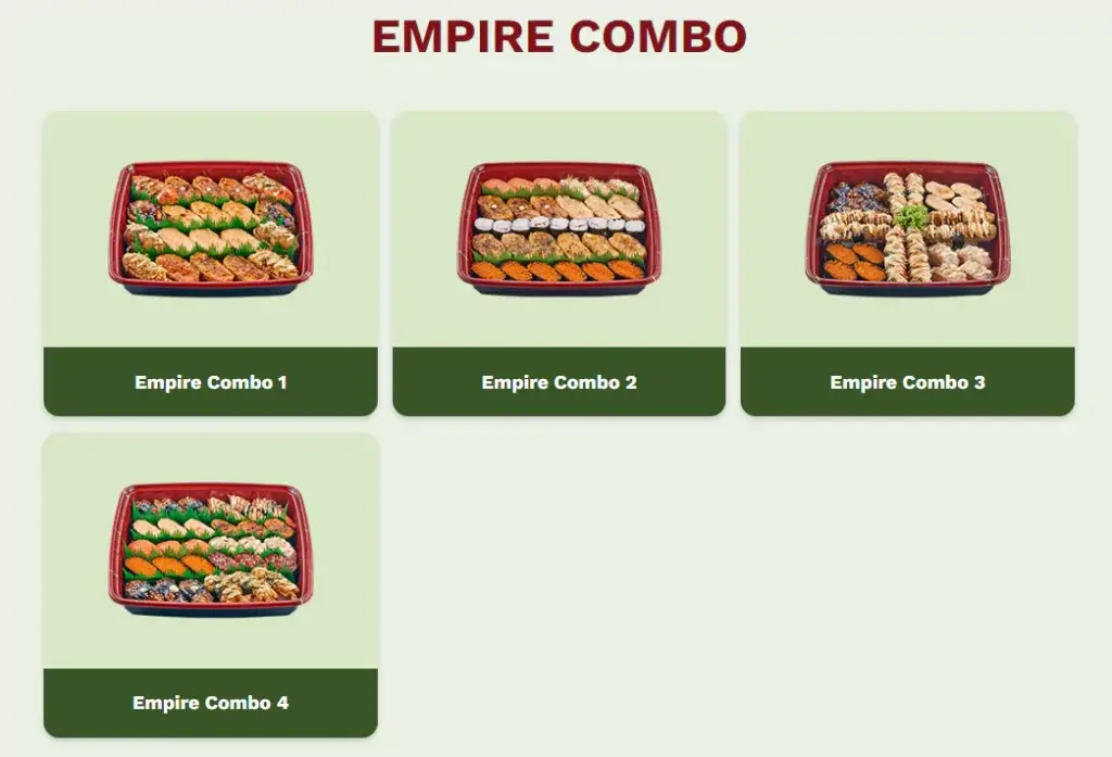 Empire Sushi Combo Boxes