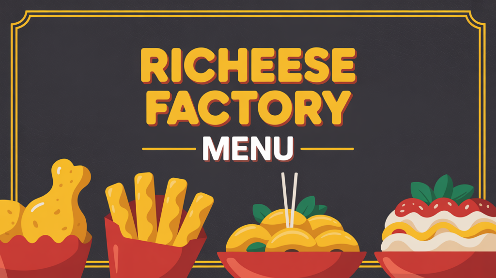 Richeese Factory Menu with Prices