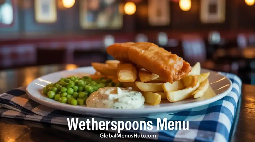 Wetherspoons menu