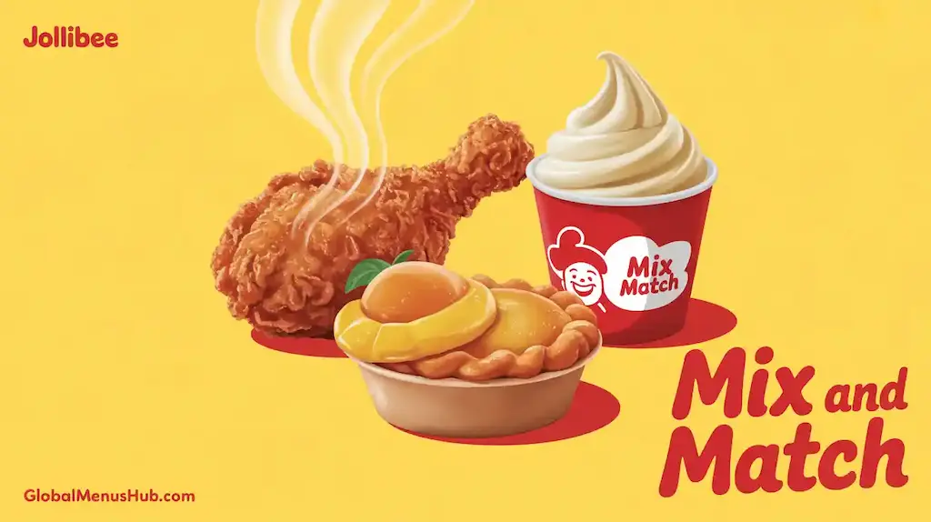 Range of Jollibee Food Items