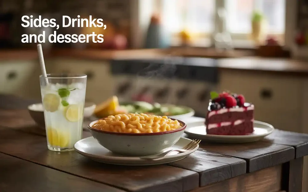 Sides, Drinks, and Desserts