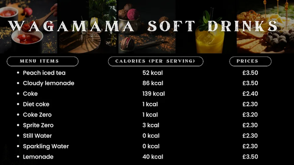 Wagamama Drinks