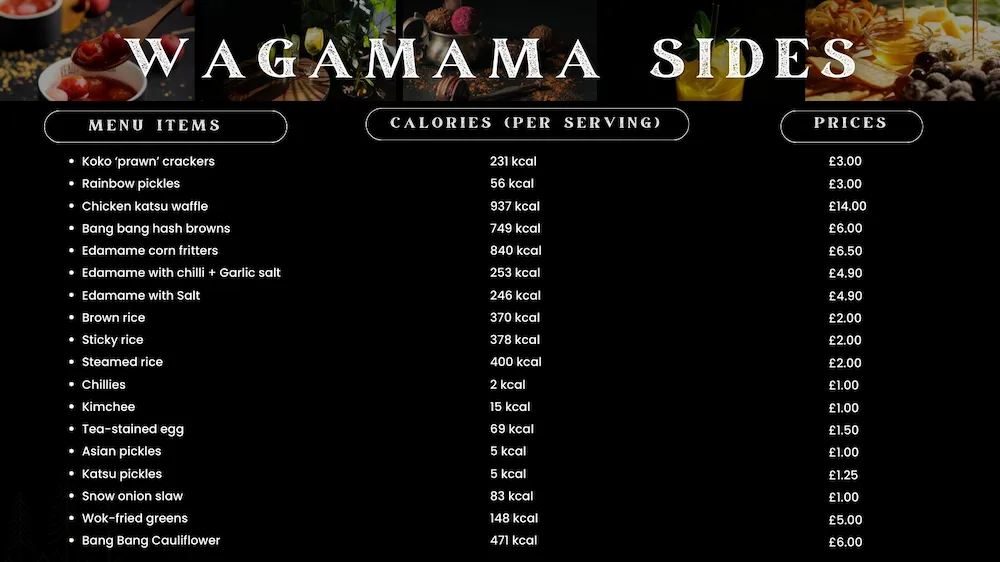 Wagamama Sides