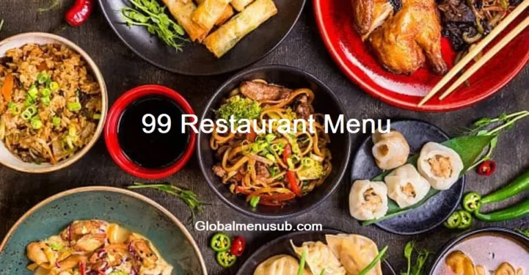 99 Restaurant Menu